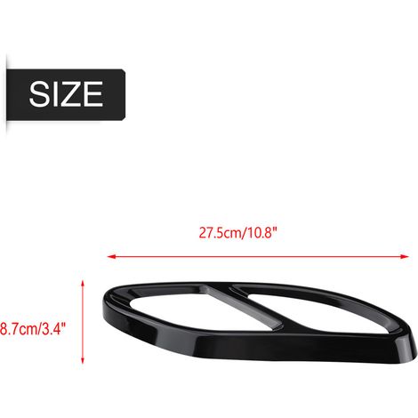 GARRYFIZH 1 paire de caches de sortie d'échappement noirs pour Mercedes-Benz GLC C Classe E C207 Coupé 14-17 (1/5)