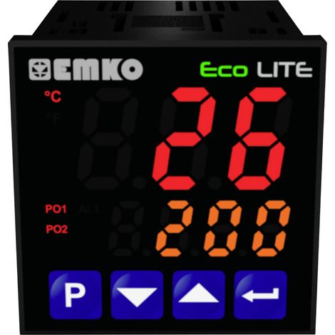 Emko ecoLITE.4.5.1R.0.0  Temperaturregler Pt100, J, K, R, S, T, L -199 bis +999 °C Relais 5 A (L x B (1/5)