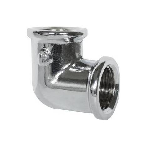 COUDE 90° FF LAITON CHROMÉ Dimension : 1/8