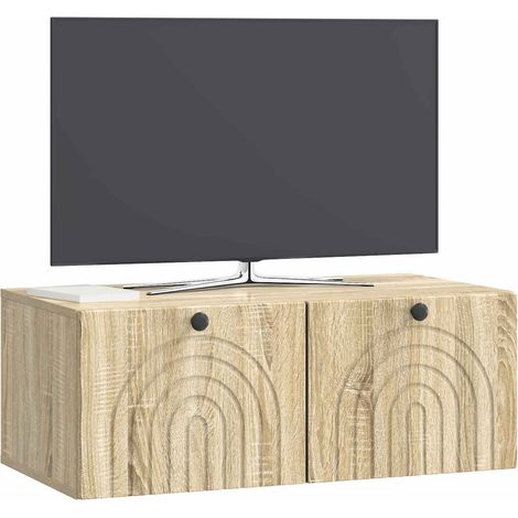 Maison Exclusive - Wandmontierter TV-Schrank Sonoma-Eiche 78,5 x