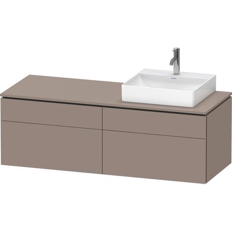 Duravit L-Cube Konsolenwaschtischunterbau wandhängend, inklusive