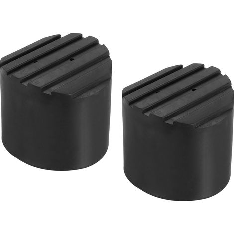 Échelle Non Glissante Pieds 60mm Caoutchouc Rond Pied Protection Tapis Coussin Remplacement pour Télescopique Pliable Rallonge Échelle Protection Noir (1/5)