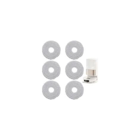 18-teiliges Set waschbarer Ersatzreinigungstücher für Dreame L20 Ultra/X40 Ultra Complete/L10s Ultra/L10s Pro Ultra Heat/L10 Ultra/Xiaomi X20+/X10+ Saugroboter - Crezuo