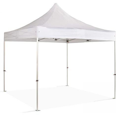 Mob Event Pro – Tonnelle pliante aluminium 4x4m – Toile polyester 300g/m² imperméable – Installation rapide en 3 minutes – Hauteur réglable 210 à 240 cm (1/10)