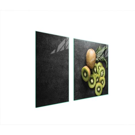 GLASSCHUTZPLATTE FÜR HERD 90x52 KIWI (1/5)