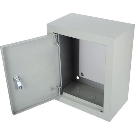 Boîte de Jonction Étanche en Fer pour Montage en Surface, Boîtier Électrique Robuste Argenté pour Parcs et Zones Industrielles, Protection Extérieure Fiable (1/5)