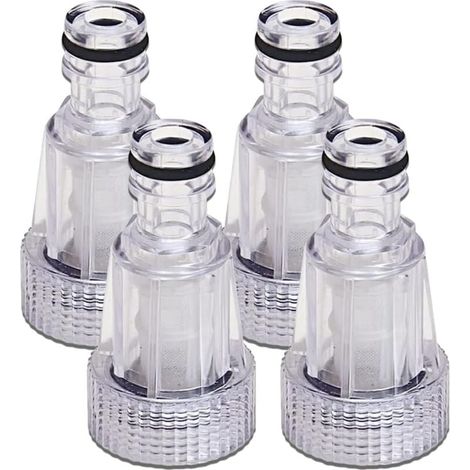 4 Stück Hochdruckreiniger-Wasserfilter Hochdruckreiniger-Wassereinlassfilter Gartenanschlüsse, kompatibel mit Gartenanschlüssen FLITI (1/4)