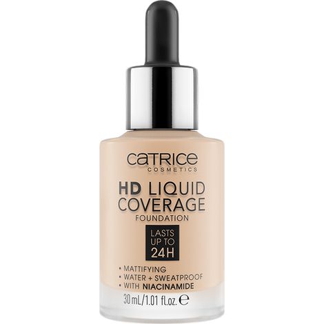 Base de maquillaje líquida de alta cobertura Catrice - 010 BEIGE CLARO 30 ml (1/2)