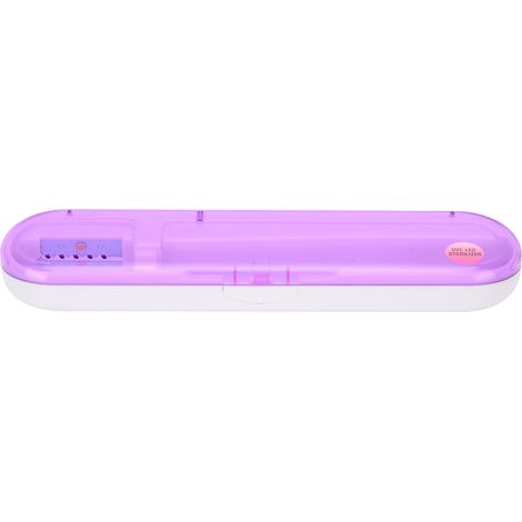 Porte-brosse à dents portable à LED UV ZL-08L, nettoyeur de dentifrice ultraviolet, violet (1/5)