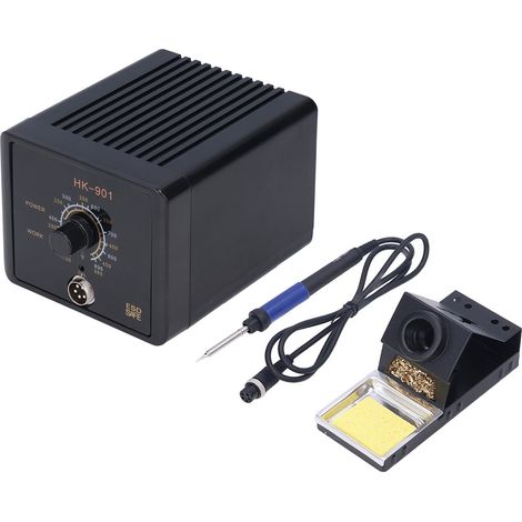 Station de Soudage 90W HK-901EU, Bouton de Réglage de Température, Fer à Souder, Prise 220V (1/5)