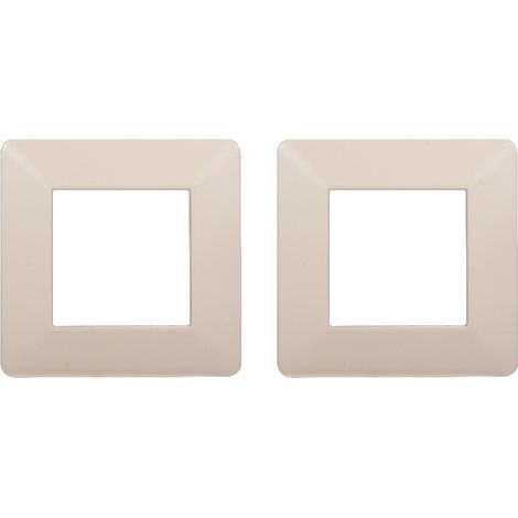 gloca Placche Plastica Compatibili Plana (2 Pezzi Sabbia, 2 Posti) (1/4)