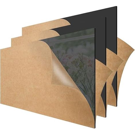 Plaque Acrylique Noir A4(297x210 mm),1mm d'Épaisseur Plaque Plexiglas Feuille Plastique pour Cadre Photo, Présentation de Projet, Peinture (1/5)