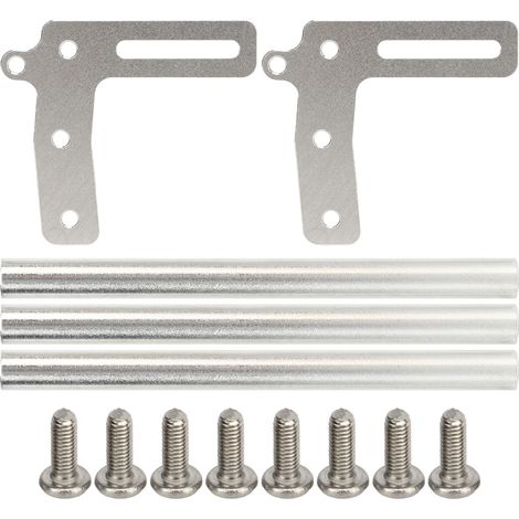 Pare-chocs avant en alliage d'aluminium pour voiture RC 1/10, remplacement de pare-chocs avant argenté (1/5)