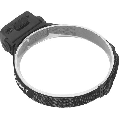 Lampe frontale LED COB, 5 modes d'éclairage, orientable à 120°, étanche IPX4, rechargeable avec capteur. (1/5)
