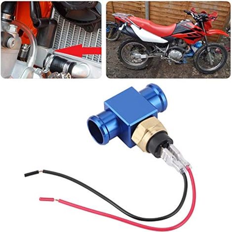 Kit de capteur de température de thermostat, interrupteur de température d'eau, ventilateur de liquide de refroidissement de radiateur pour moto, quad et SUV (bleu) (1/5)