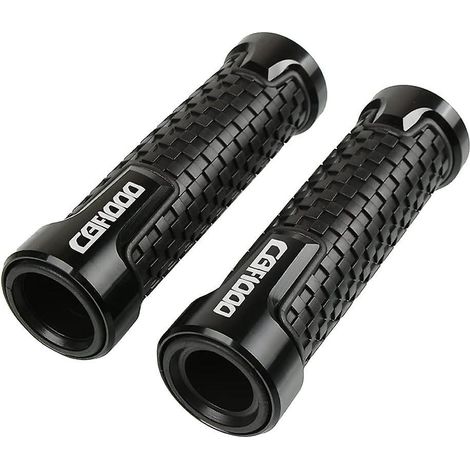 Poignées de guidon pour Cbf1000 (2006-2013) - 22 mm (7/8") - Accessoires moto (vert) - Noir (1/4)