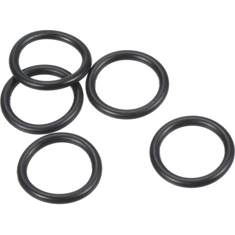 Joint Torique Nitrile Caoutchouc 16mm OD 12mm ID 2mm Largeur, 25 Pcs Métrique Scellage Joint pour Robinet Plomberie Automobile Réparation, Noire (1/5)