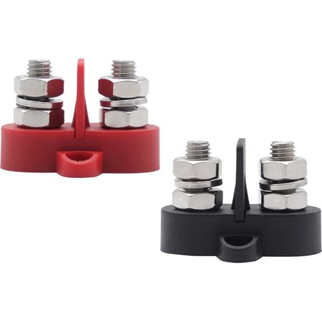 Dual Terminal Stud / 2 porte a vite con piastra isolante rimovibile, 2 x M10 (3/8") (1/5)