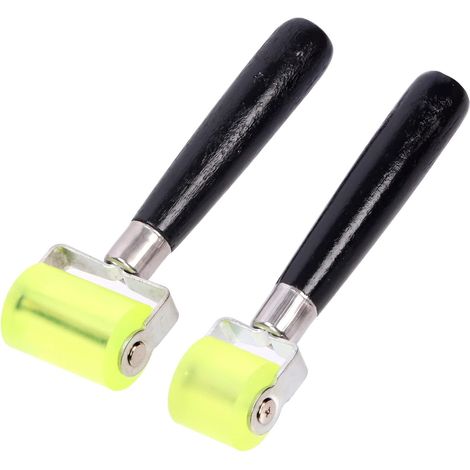 Kit di rulli fonoassorbenti in 2 pezzi, 2 misure da 1,2" e 2", kit combinato di cuciture di compressione fonoassorbenti in gomma autoadesiva, rullo fonoassorbente laminato per porta a soffitto (1/5)