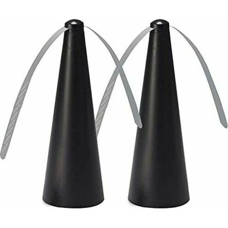 GABRIELLE Anti-Fliegen-Ventilator, Set mit 2 Anti-Fliegen-Abwehrmitteln, Fliegen-Ventilator zum Abschrecken von Fliegen, abweisender Mücken-Ventilator für Abendessen zu Hause, auf der Terrasse und im
