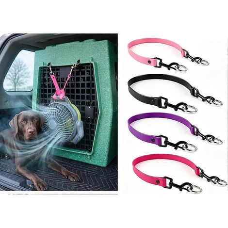Sangle fixation ventilateur cage chien anneaux O support 635 cm (25 pouces) plusieurs points fixation chenils (1/3)