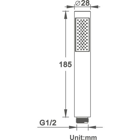 royaluxe - Douche À Main en Or, Piste De Douche De Précipitation en Laiton Haute Pression, Pomme De Douche Murale avec Tuyau en Acier Inoxydable De 59 (1/5)