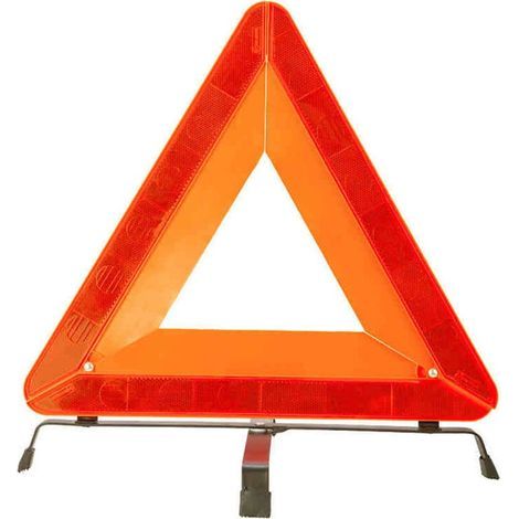 2 pieces of large folding tripods for vehicles, reflective parking warning triangle signs for vehicles, dangerous defects for automobiles (1/4)