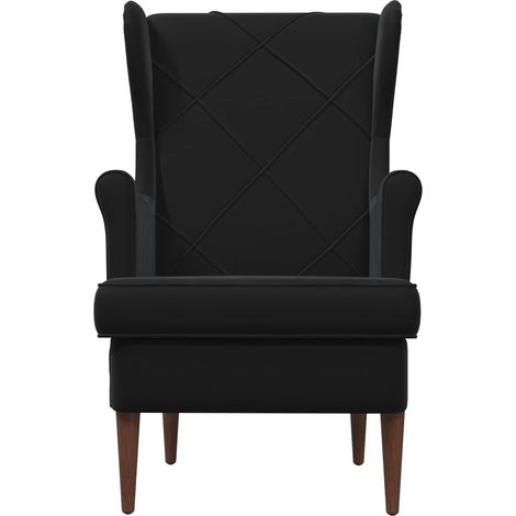vidaXL Armchair Black Velvet (1/4)