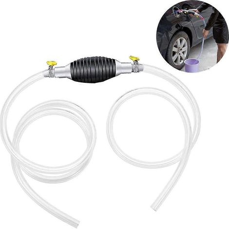 Pompe à main portable, pompe à aspiration pour carburant, eau, essence, 2 m (1/2)