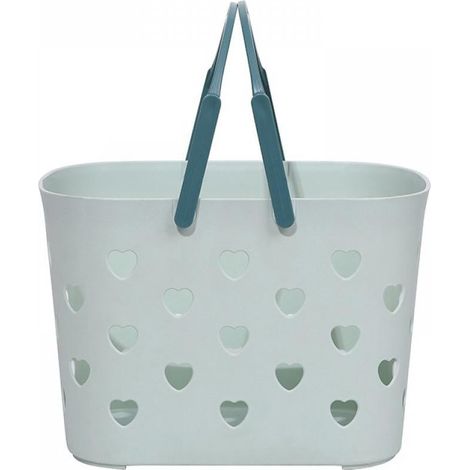 Panier De Rangement Portable - Boîte Organisatrice En Plastique PP Pour Salle De Bain Cuisine Garages Et Dortoirs - 24,5 x 17 x 16 cm - 1 Pièce (1/5)