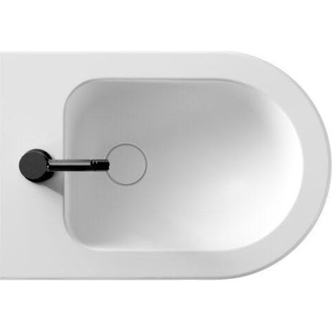Bidet sospeso unica 500 - 55x35 cm - rubinetteria esclusa