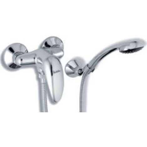 Novaservis Metalia 55 - Conjunto de ducha con grifo, soporte y cabezal de ducha, cromo 55061,0