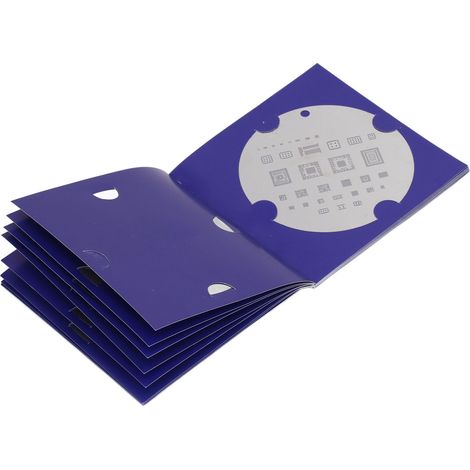 Set aus 12 BGA-Reballing-Vorrichtungen aus Stahl, abgerundete rechteckige Löcher, für Samsung-CPUs, bewegliche Zinnplatzierung. (1/5)
