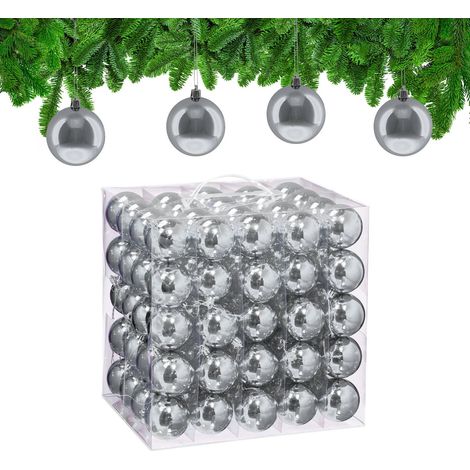 Set of 100 Shiny Christmas Tree Baubles (1/5)