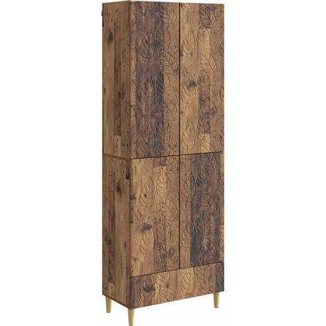 Cabinet Set 2 pcs Old Wood Engineered Wood vidaXL