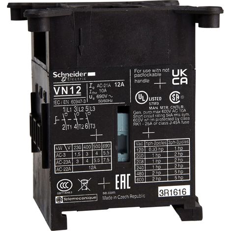 TeSys mini Vario - bloc de base pour interrupteur-sectionneur - 3P - 20A (1/2)
