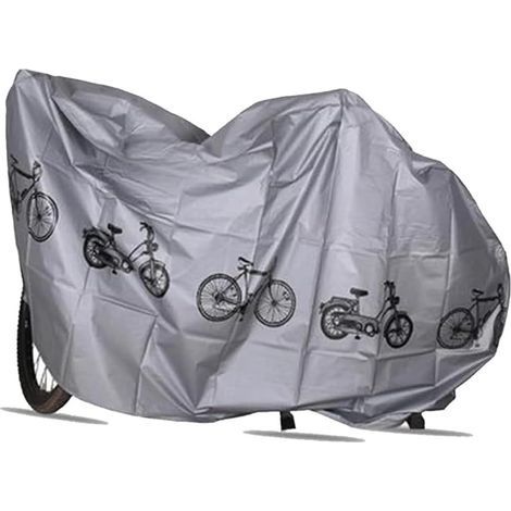 Housse de protection pour vélo - Imperméable - Pour famille, voyage, hébergement - Argenté (1/5)