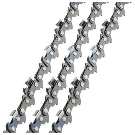 Chaîne de tronçonneuse 3/8" 50 maillons de 14" (35 cm) x3 à faible rebond 1.3mm - Compatible Stihl (1/5)