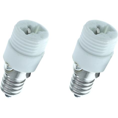 2 PZ Convertitore Adattatore Portalampada Per Lampada Attacco Da E14 A G9
