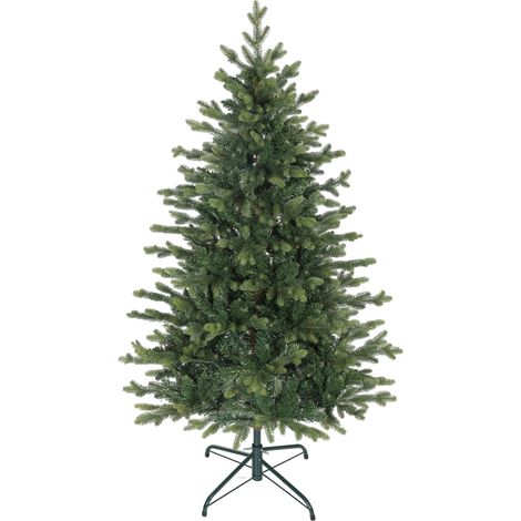 Sapin de Noël artificiel 150 cm, arbre de Noël réaliste avec 1202 pointes de branche articulée, support en métal, vert (1/5)