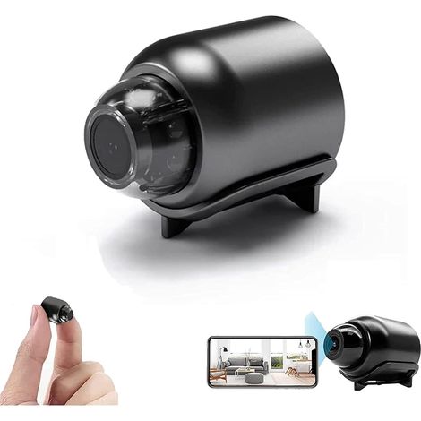 1PCS 34x40MM Mini Caméra Browsluv,Mini Caméra sans Fil WiFi Browsluv,Mini Caméra De Sécurité WiFi,Caméscope à Distance HD 1080p avec Vision Nocturne (1/5)