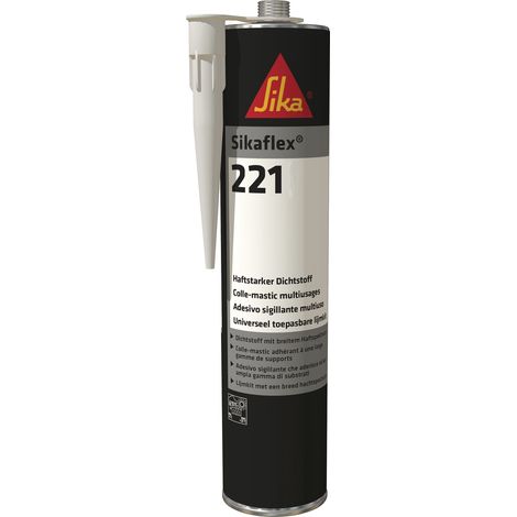 Sikaflex-221 Witterungsbeständiger haftstarker Dichtstoff, 300ml, weiss