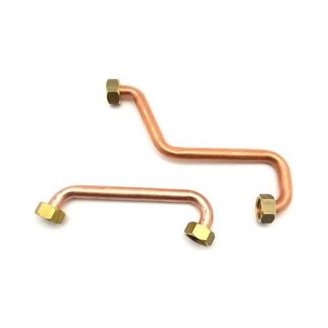 2 PZ TUBI RAME CON CALOTTE PER GALLEGGIANTE