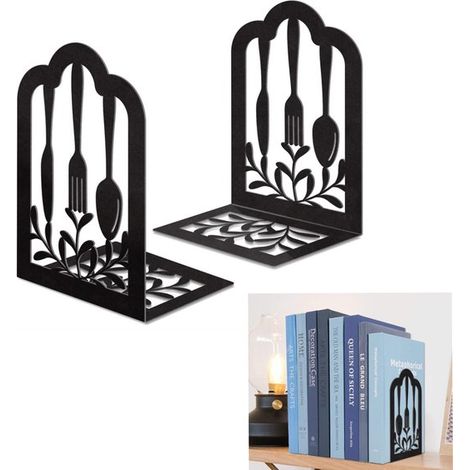 Buchstützen Metallbuchstütze dekorative, schwere Buchstützen Buchständer Buchstütze Buchhalter für Regale dekorative Buchstützen für schwere Büch (1/5)