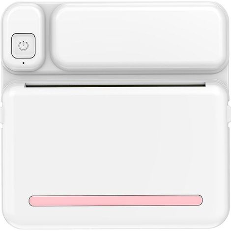Tragbarer Mini-Drucker für Schüler, Etikettendrucker, praktischer Thermodrucker für Mobiltelefone, Bluetooth, Printe-Pink