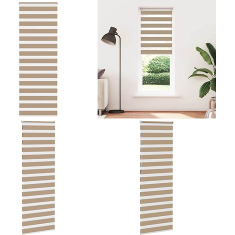 vidaXL Zebrarollo Sandbraun 85x230 cm Stoffbreite 80,9 cm Polyester (1/5)