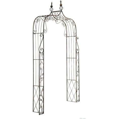 Arco di rose da giardino arco rose rampicanti metallo bronzo 100003926