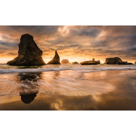 Papier peint panoramique maritim,naturel Piles Dorées (1/4)