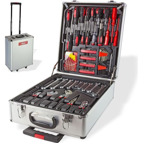 Alu Werkzeugkoffer mit Werkzeug Alukoffer Trolley Koffer 251tlg Set Werkzeugset (1/5)
