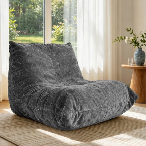 Pouf chenille volante, fauteuil poire relaxant, canapé lounge élégant, mobilier de détente pour la maison, la chambre ou le salon. Canapé ultra doux et confortable. (1/5)